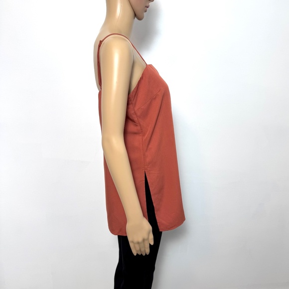 NWT Wayf Women's Terracotta Tank Top Tunic Style Size S Adjustable Straps - Picture 2 of 8